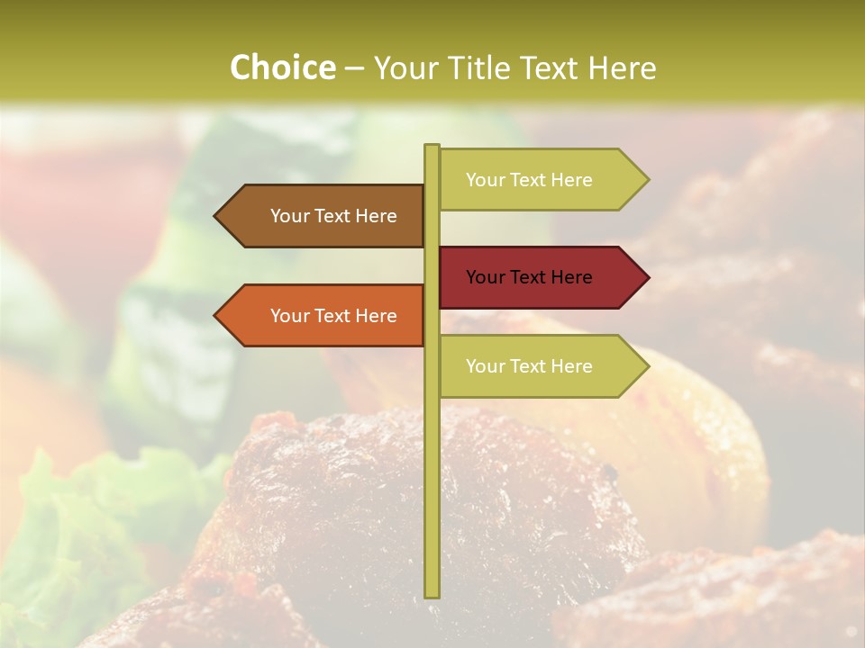 Fast Grilled Dish PowerPoint Template