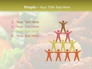 Fast Grilled Dish PowerPoint Template