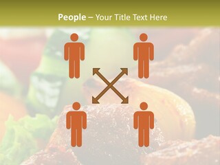 Fast Grilled Dish PowerPoint Template
