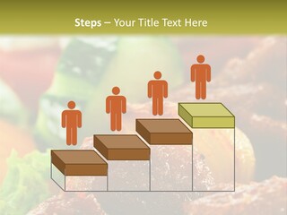Fast Grilled Dish PowerPoint Template