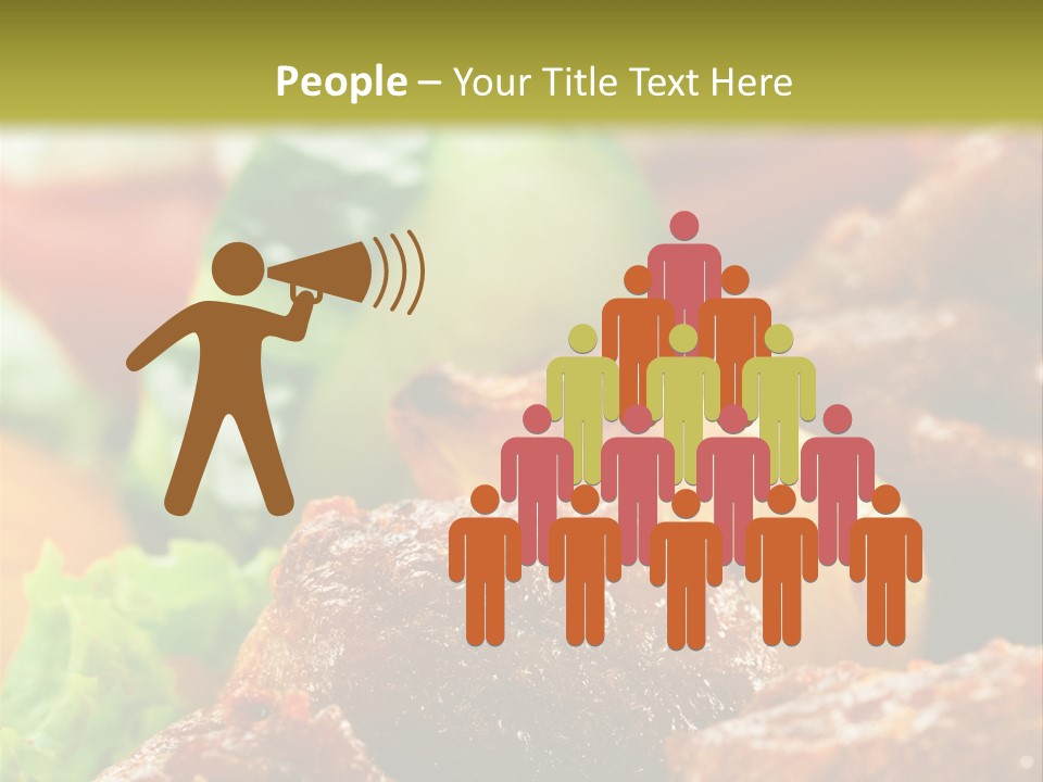 Fast Grilled Dish PowerPoint Template
