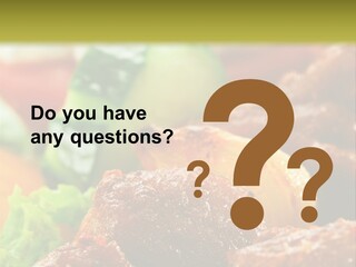 Fast Grilled Dish PowerPoint Template