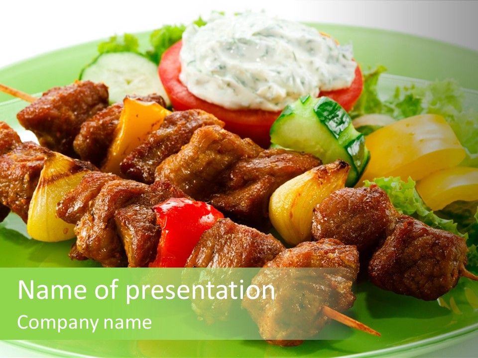 Barbecue Background Grilled PowerPoint Template