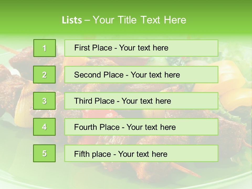 Barbecue Background Grilled PowerPoint Template