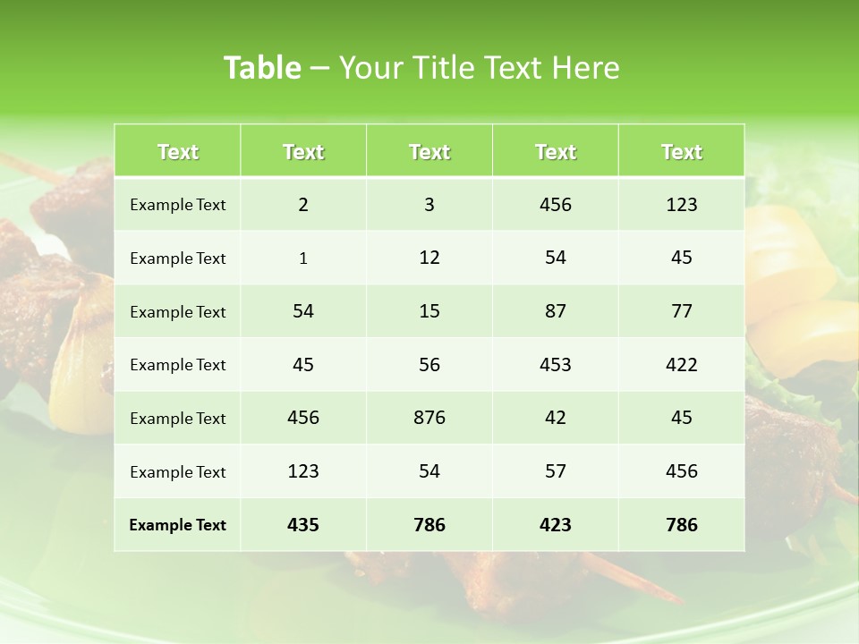 Barbecue Background Grilled PowerPoint Template