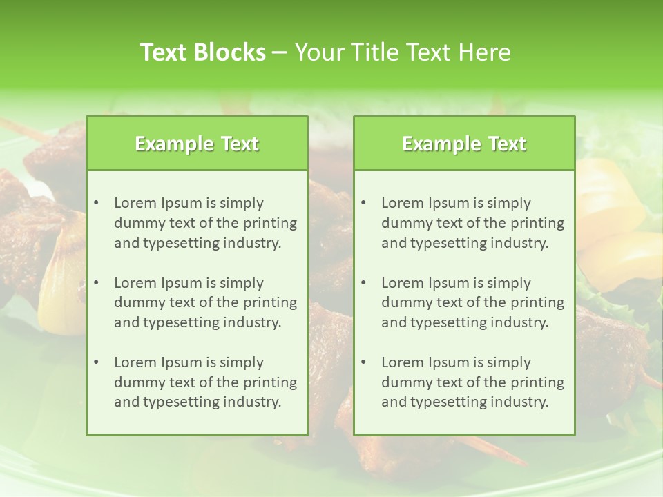 Barbecue Background Grilled PowerPoint Template