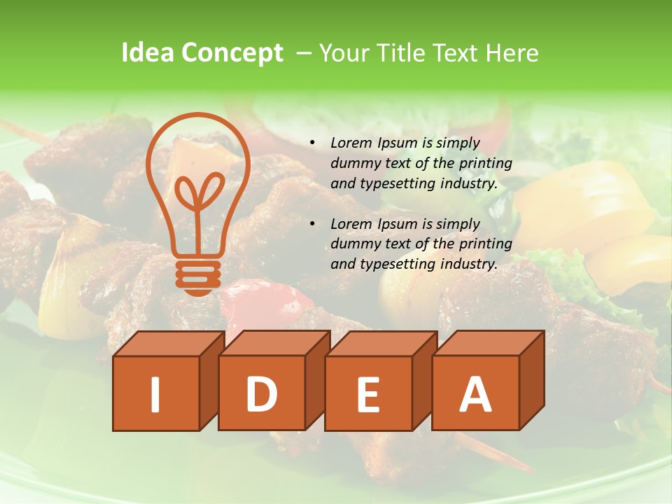 Barbecue Background Grilled PowerPoint Template