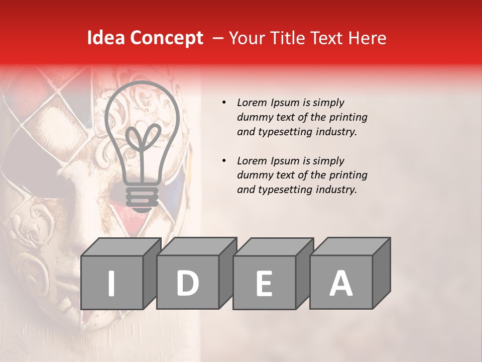 Stage Creativity Costume PowerPoint Template