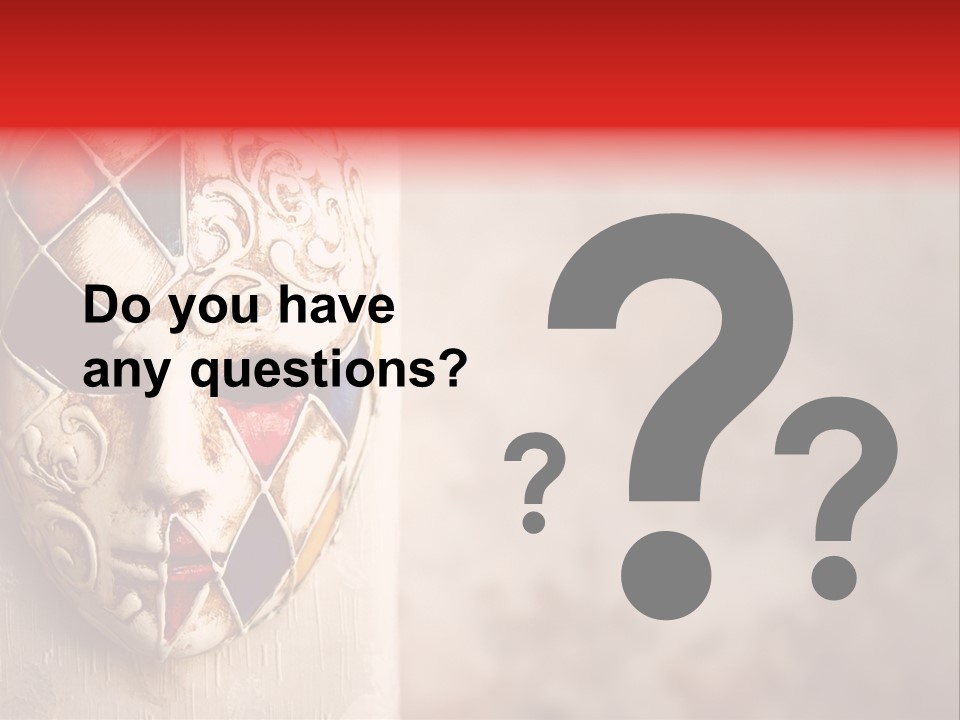 Stage Creativity Costume PowerPoint Template