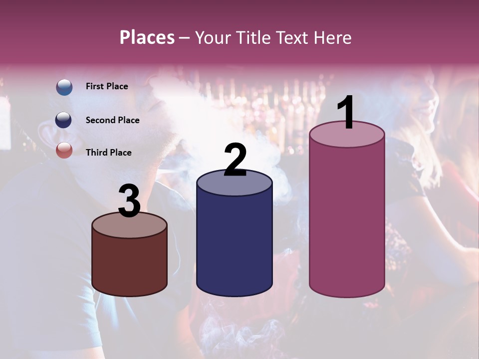 Guy Bar People PowerPoint Template