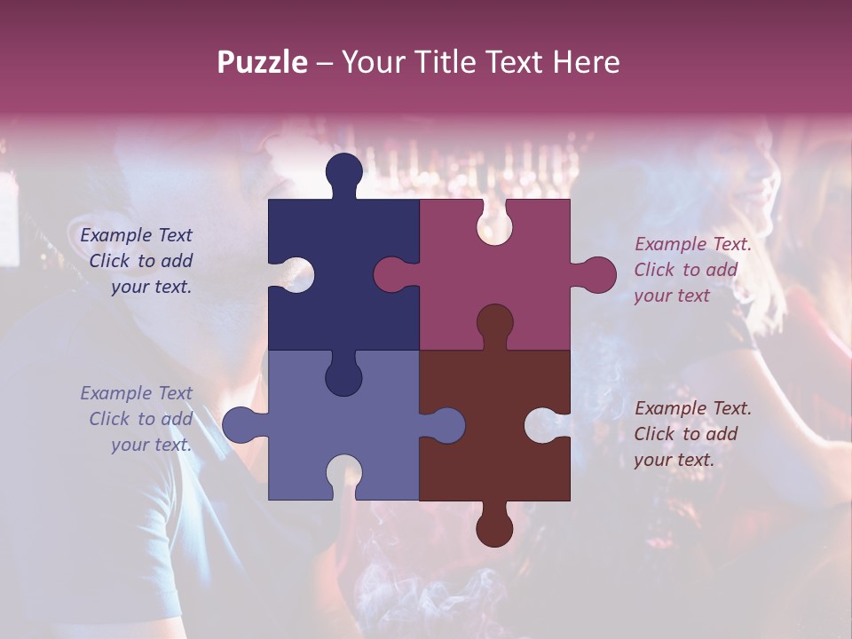 Guy Bar People PowerPoint Template