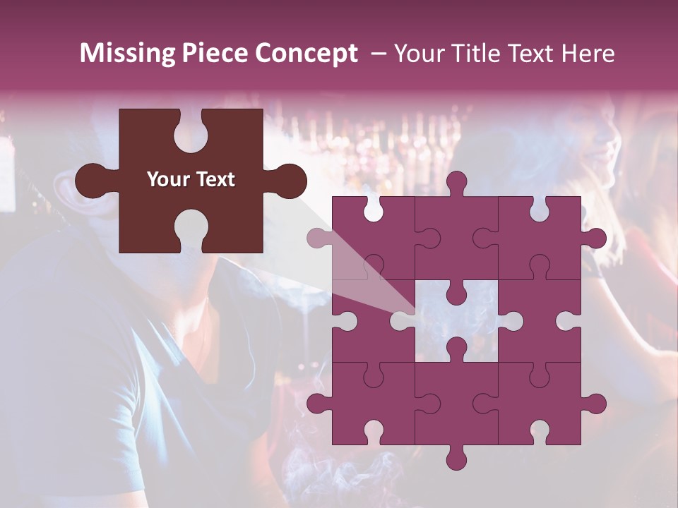 Guy Bar People PowerPoint Template