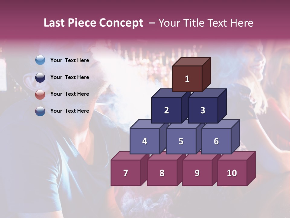 Guy Bar People PowerPoint Template