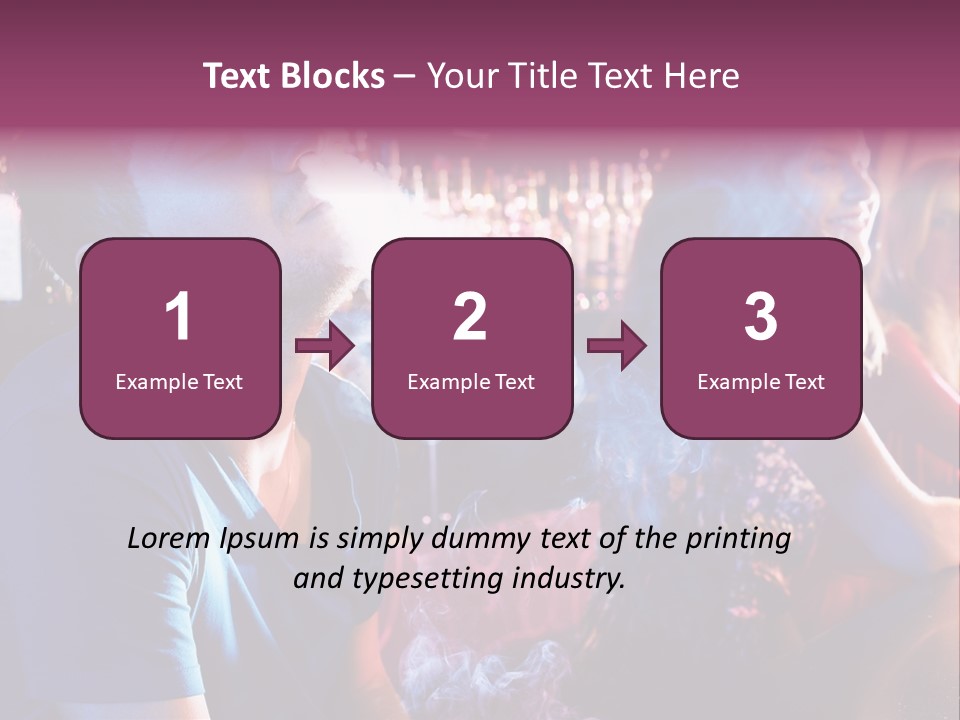 Guy Bar People PowerPoint Template