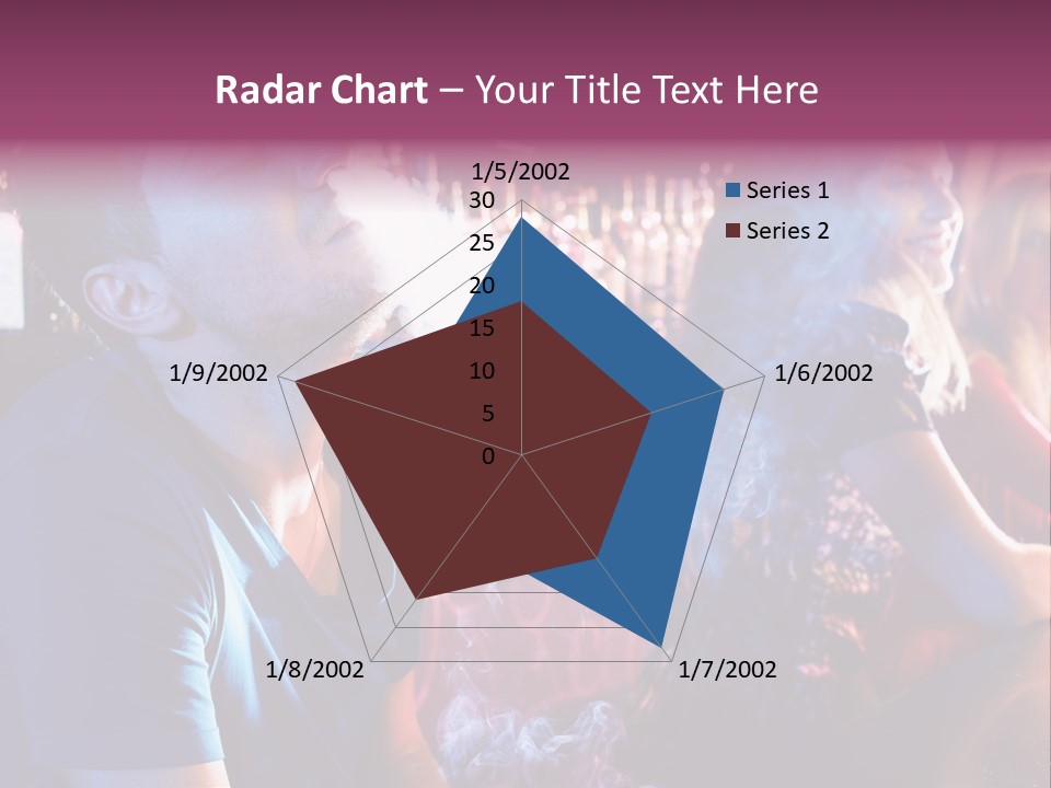 Guy Bar People PowerPoint Template