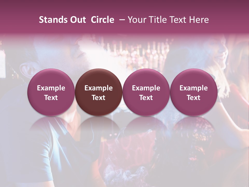 Guy Bar People PowerPoint Template