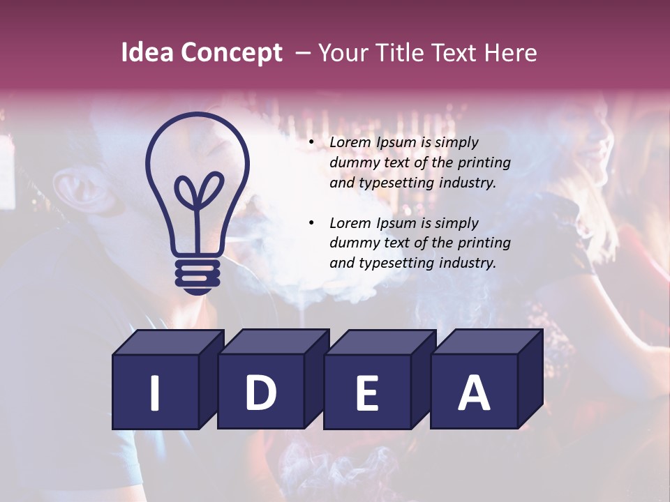 Guy Bar People PowerPoint Template