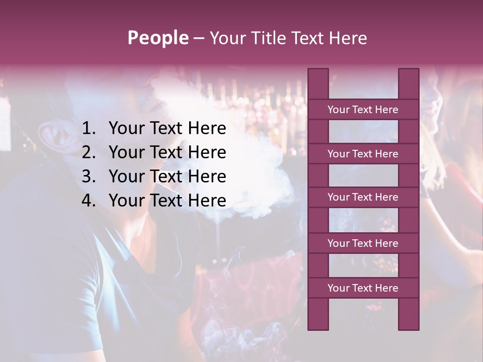 Guy Bar People PowerPoint Template