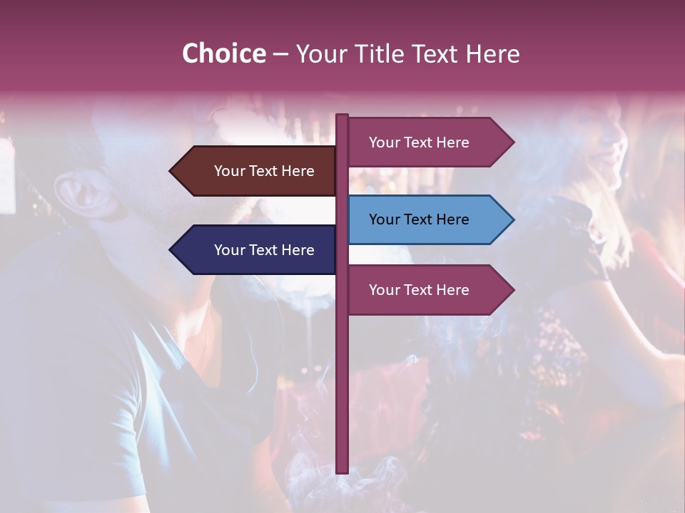 Guy Bar People PowerPoint Template