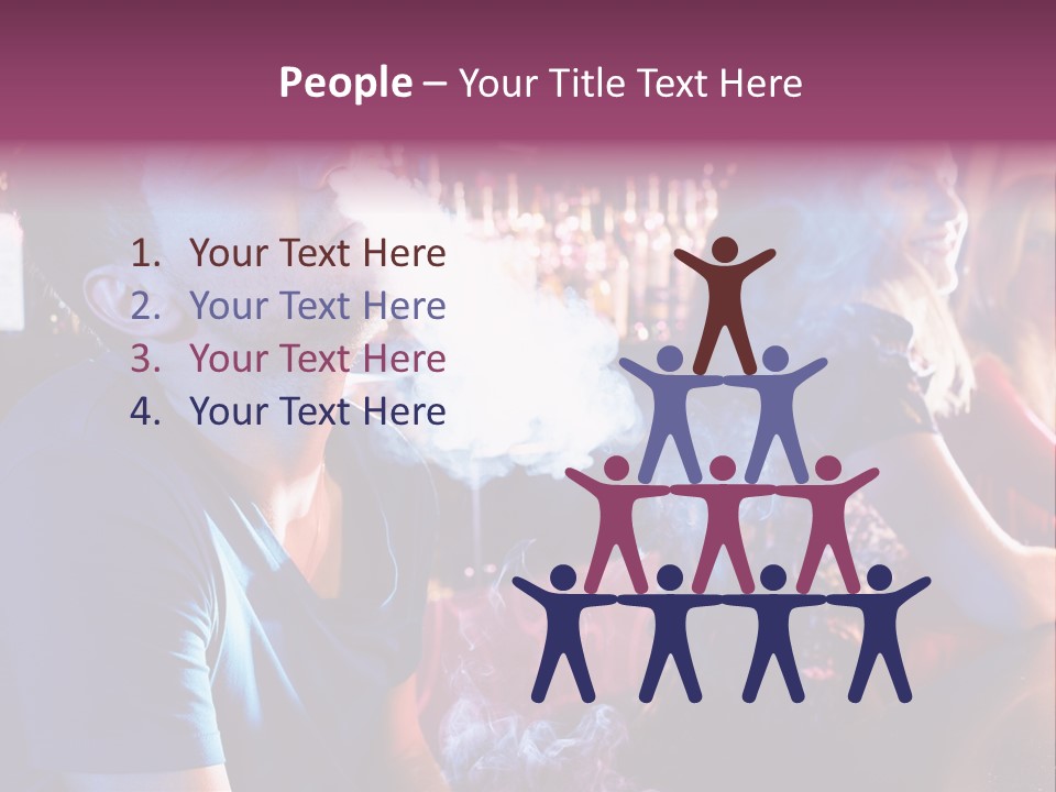 Guy Bar People PowerPoint Template