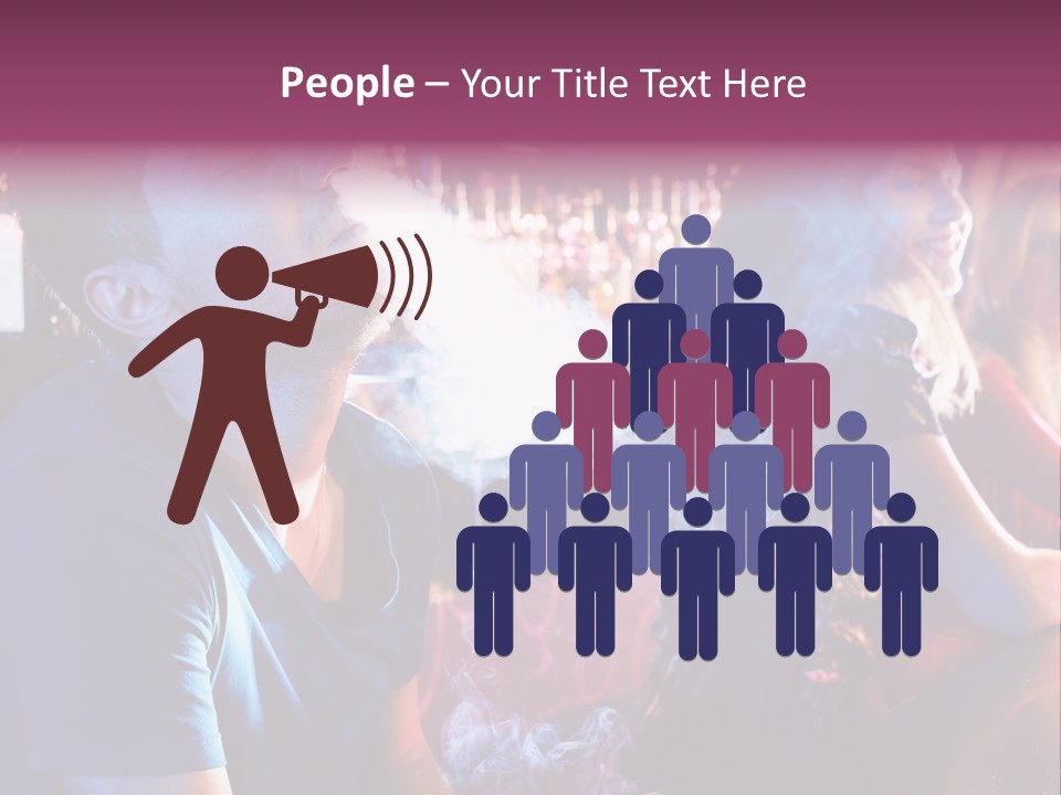 Guy Bar People PowerPoint Template