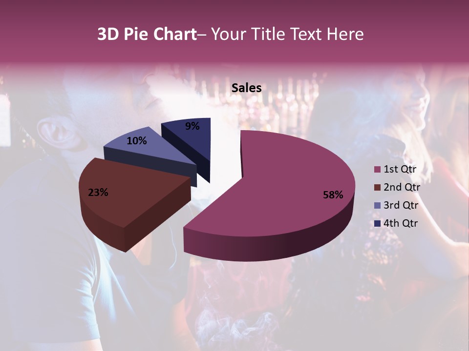 Guy Bar People PowerPoint Template