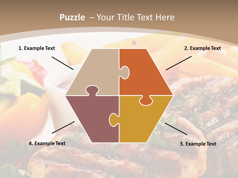 Lunch Beefsteak Sirloin PowerPoint Template