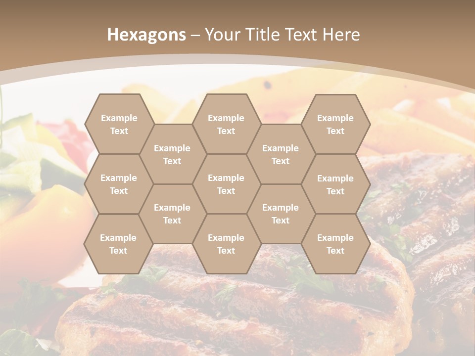 Lunch Beefsteak Sirloin PowerPoint Template