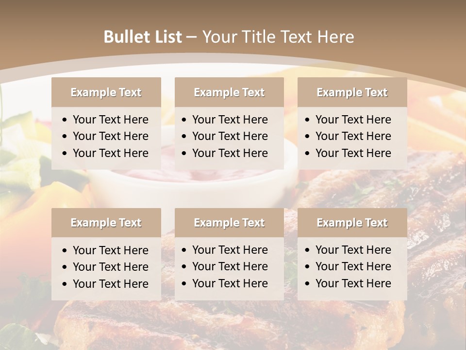 Lunch Beefsteak Sirloin PowerPoint Template