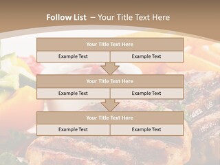 Lunch Beefsteak Sirloin PowerPoint Template