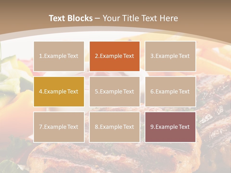 Lunch Beefsteak Sirloin PowerPoint Template