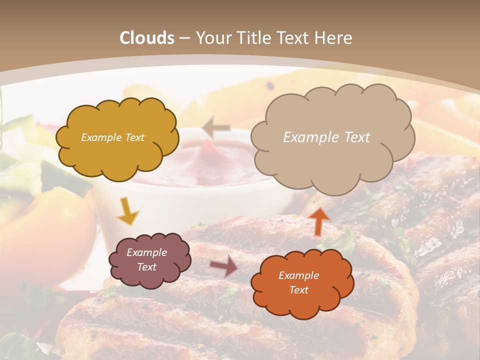 Lunch Beefsteak Sirloin PowerPoint Template
