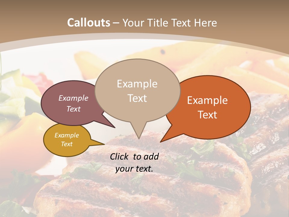 Lunch Beefsteak Sirloin PowerPoint Template