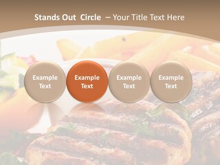 Lunch Beefsteak Sirloin PowerPoint Template