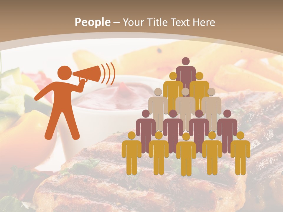 Lunch Beefsteak Sirloin PowerPoint Template
