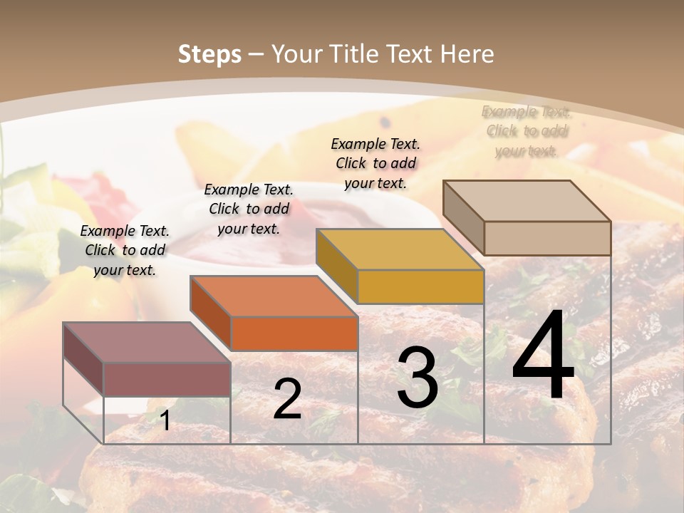 Lunch Beefsteak Sirloin PowerPoint Template