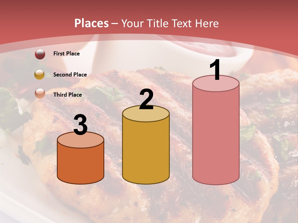 Dining Meat Vertical PowerPoint Template