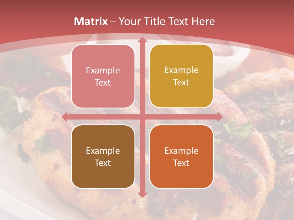 Dining Meat Vertical PowerPoint Template