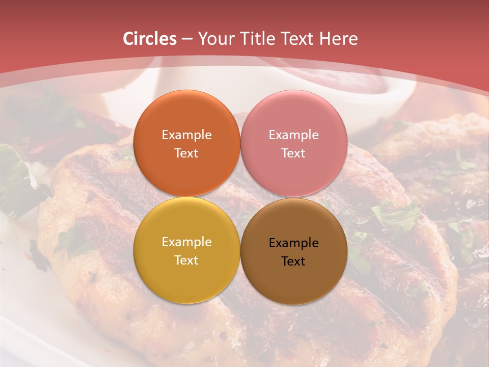 Dining Meat Vertical PowerPoint Template