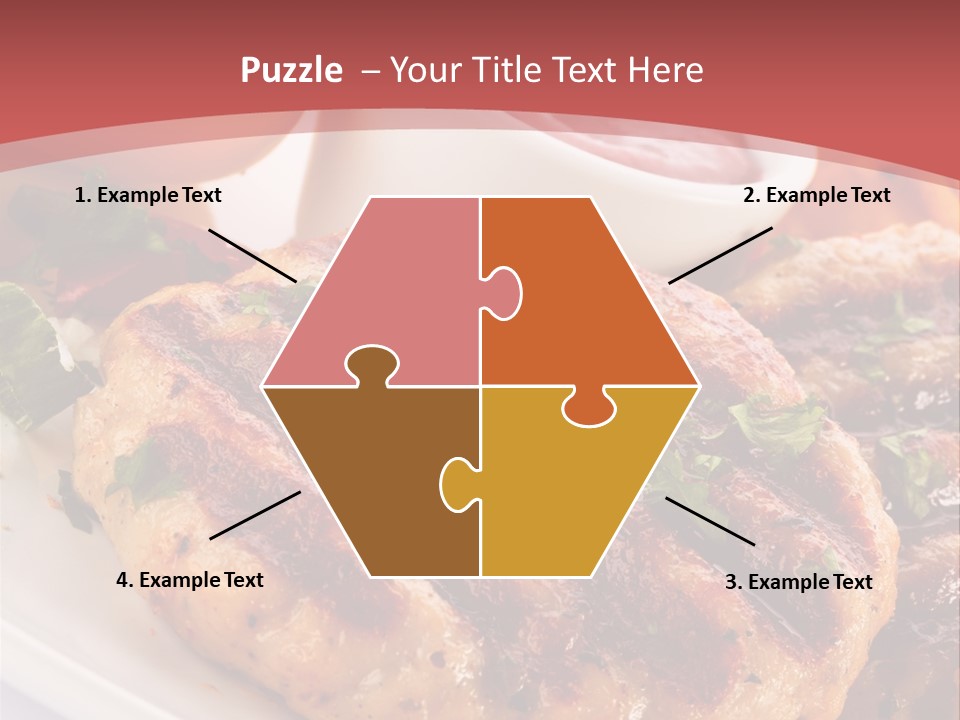 Dining Meat Vertical PowerPoint Template