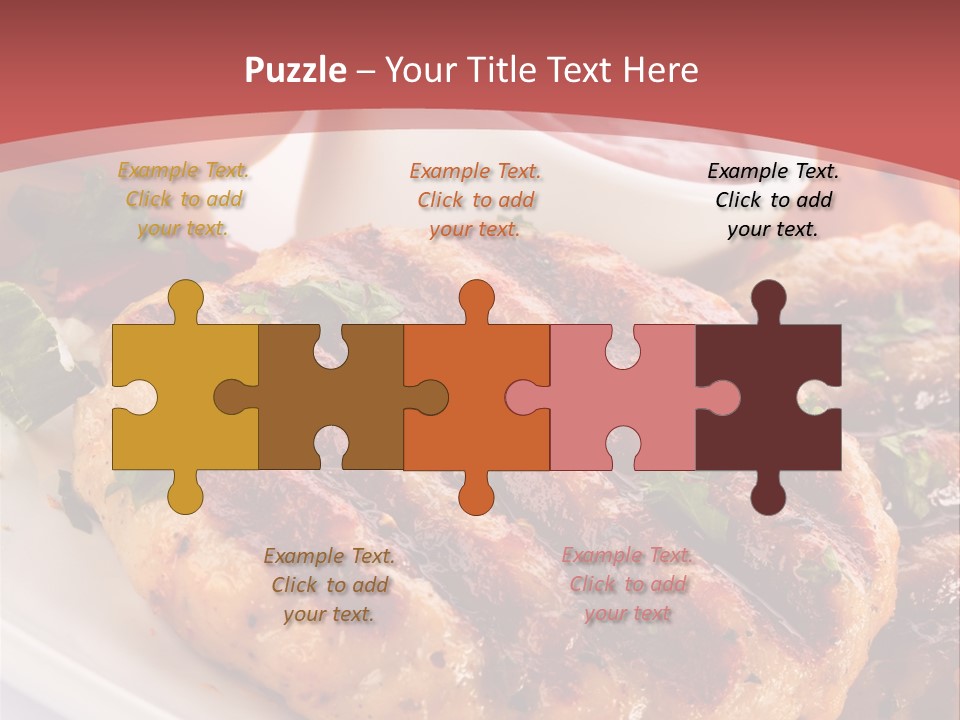 Dining Meat Vertical PowerPoint Template
