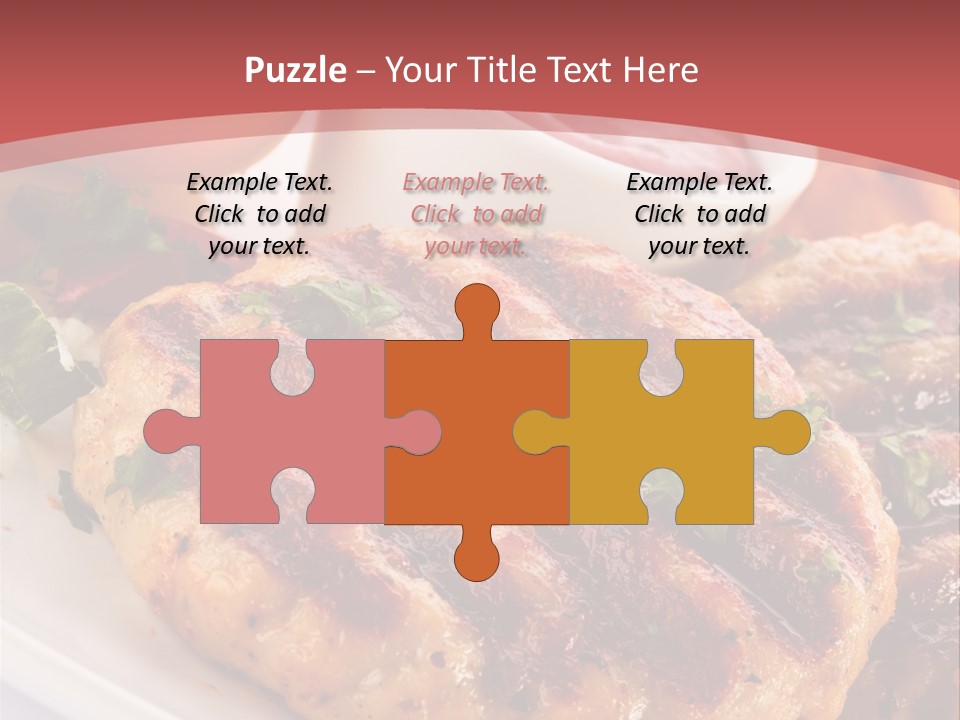 Dining Meat Vertical PowerPoint Template
