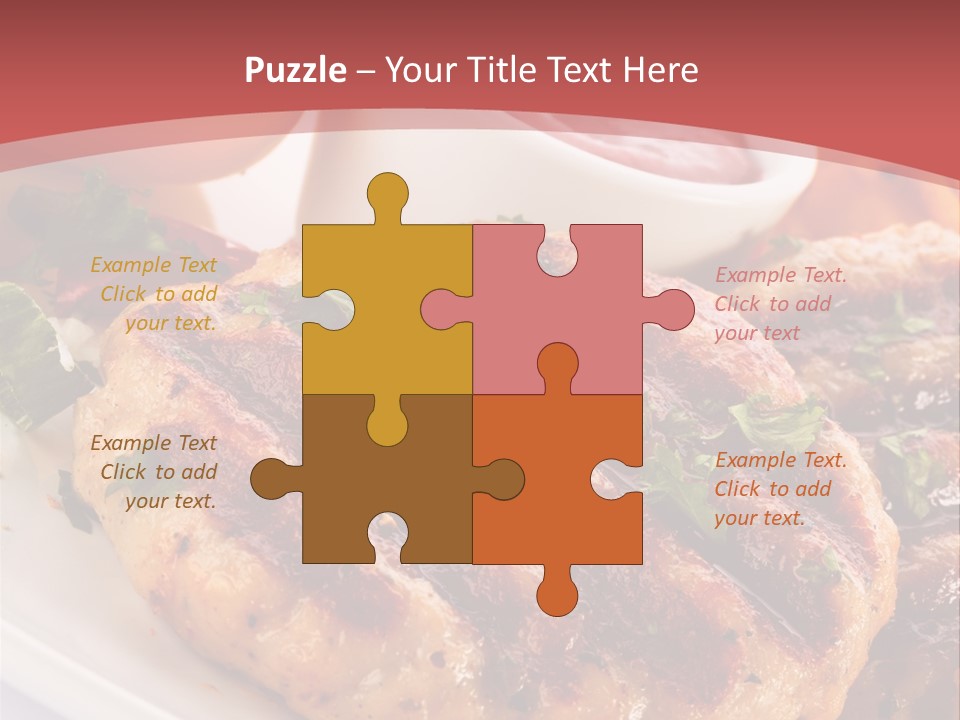 Dining Meat Vertical PowerPoint Template