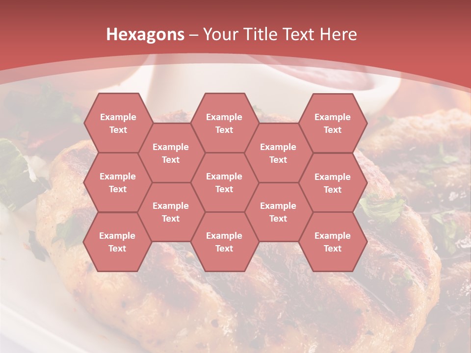 Dining Meat Vertical PowerPoint Template