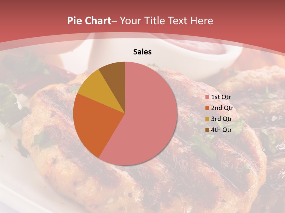 Dining Meat Vertical PowerPoint Template
