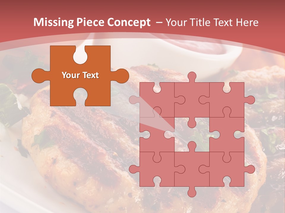 Dining Meat Vertical PowerPoint Template