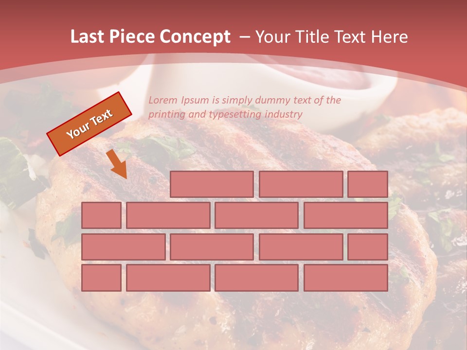 Dining Meat Vertical PowerPoint Template