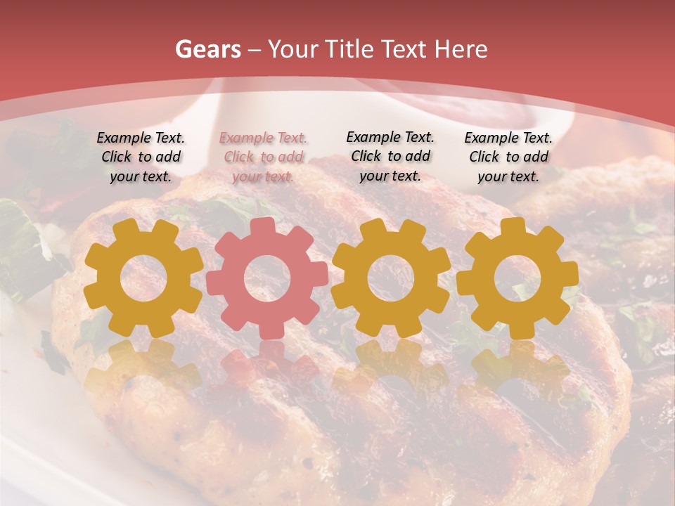 Dining Meat Vertical PowerPoint Template