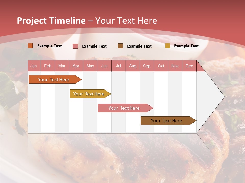 Dining Meat Vertical PowerPoint Template