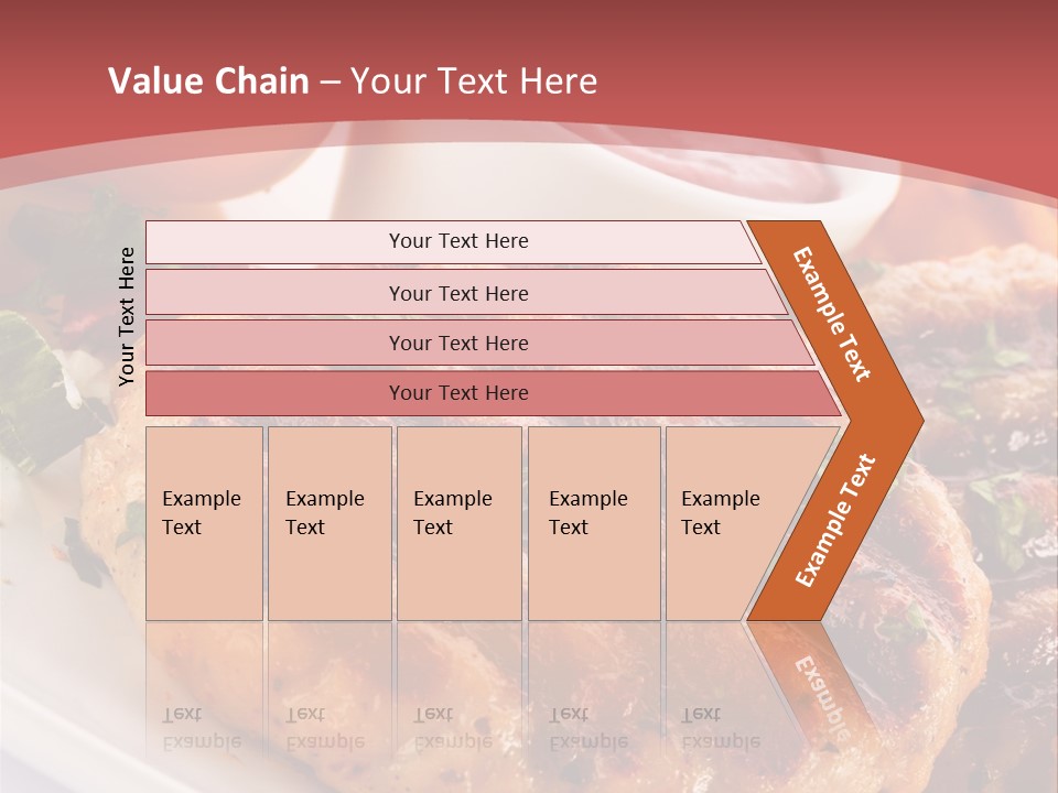 Dining Meat Vertical PowerPoint Template